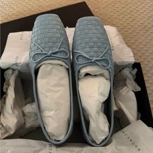 Freda Salvador Women's Blue Jada Woven Flats Size 6